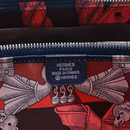 Hermes Epsom Silk'In Wallet Bleu Saphir 6 of 7