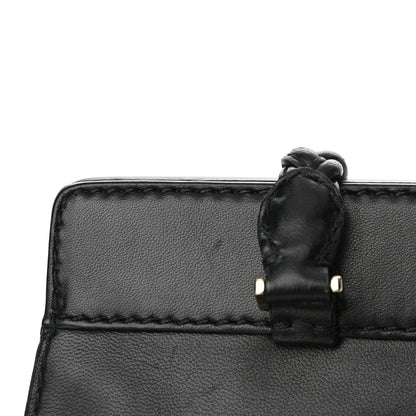 Valentino Garavani Vitello Lace Demetra Satchel Black 10 of 11