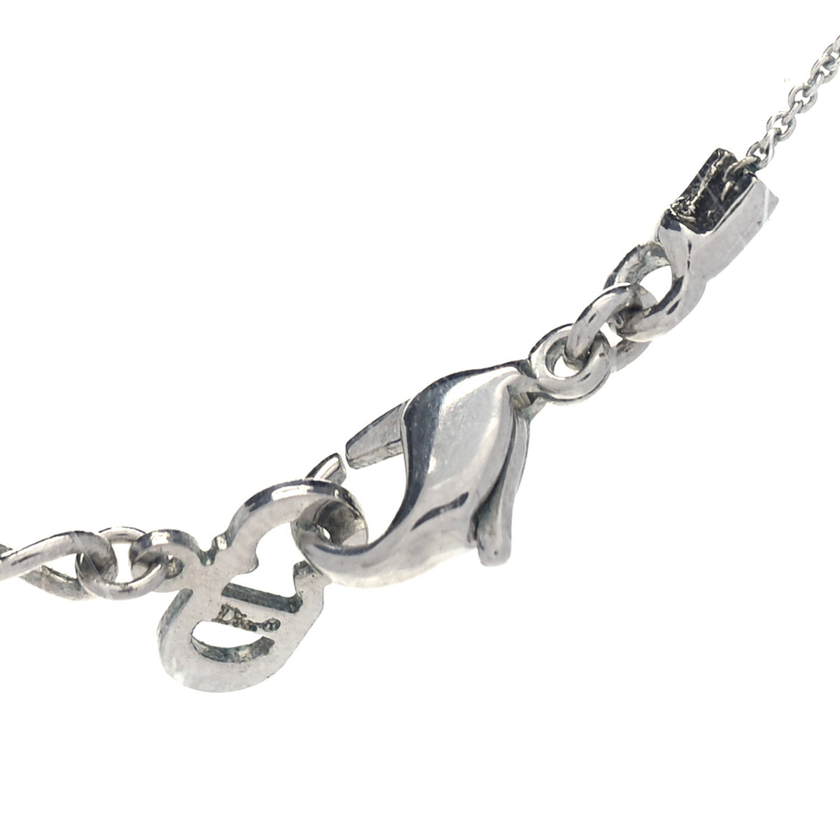 Metal Logo Necklace Silver