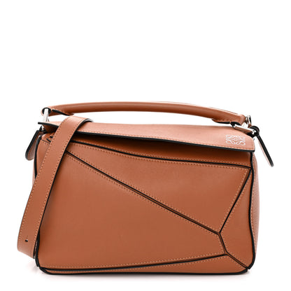 Loewe Calfskin Small Puzzle Bag Tan 1 of 9