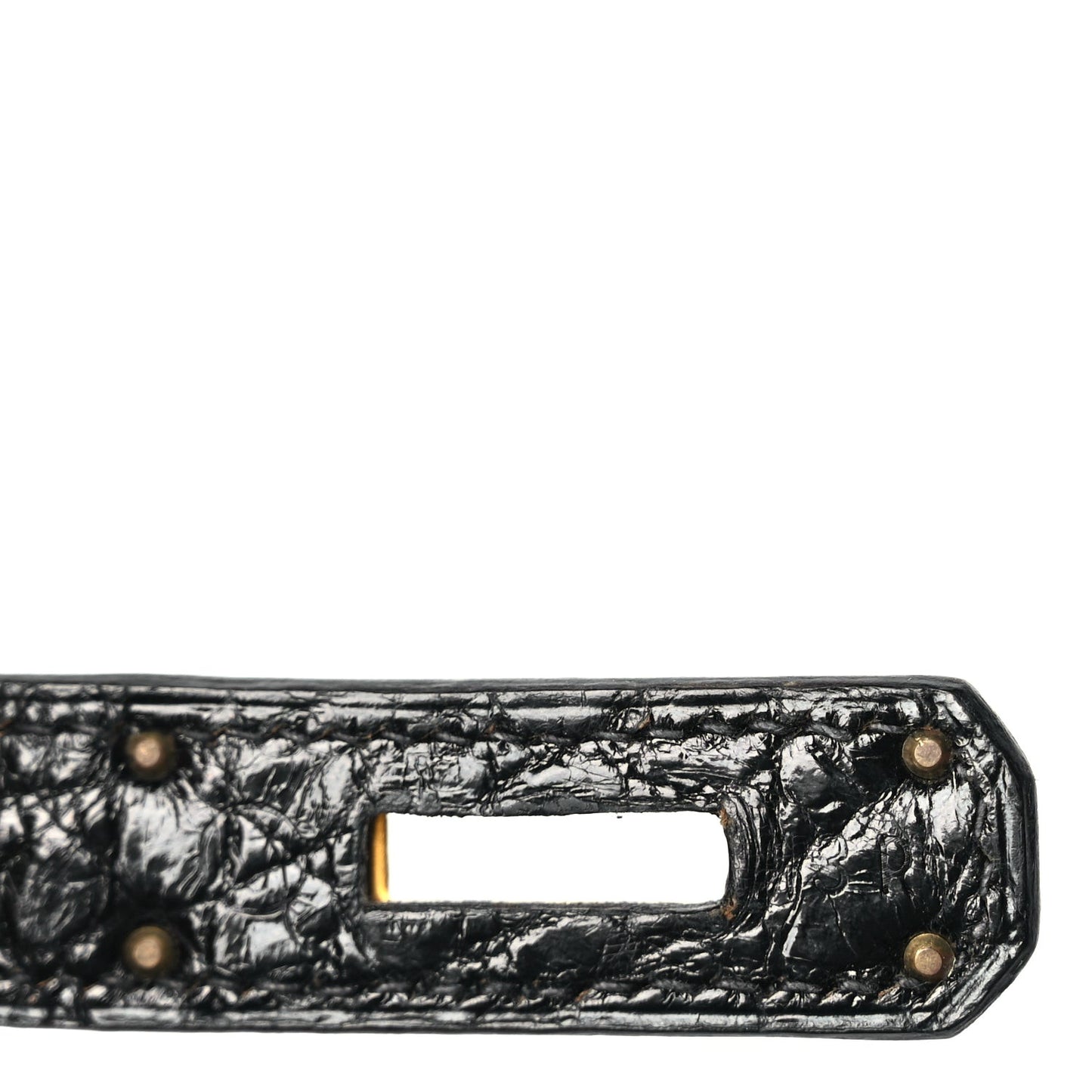 Shiny Alligator Kelly Sellier 28 Black
