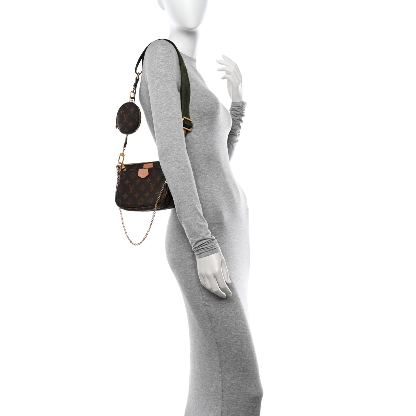 Monogram Multi Pochette Accessories Kaki