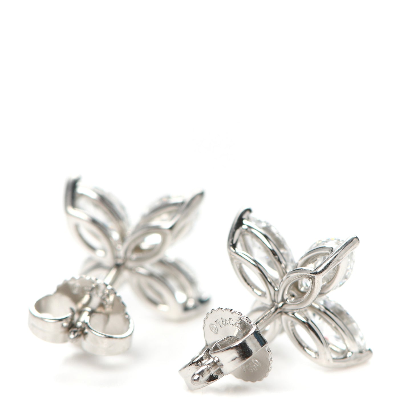 Platinum Diamond Large Victoria Earrings