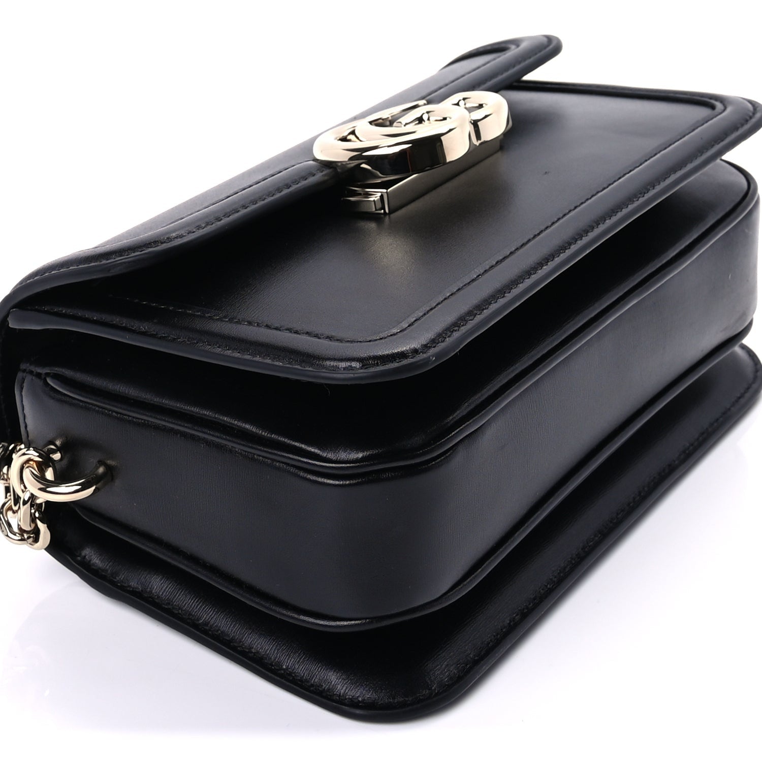 Gucci Calfskin Go Small Shoulder Bag  Black 7 of 8