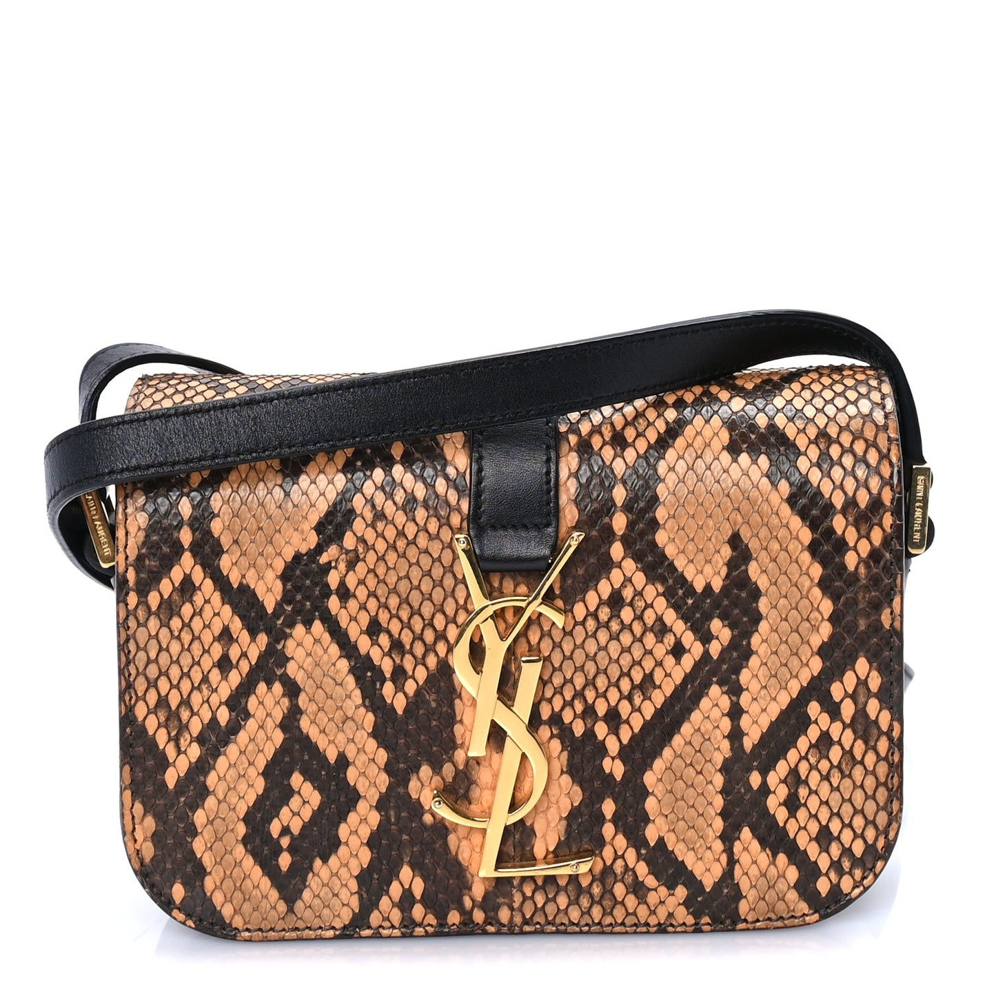 Snakeskin Classic Small Monogram Universite Bag Black