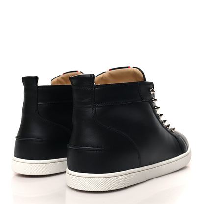 Christian Louboutin Calfskin Mens Fique A Vontade Mid Cut Sneakers 43 Black 4 of 9