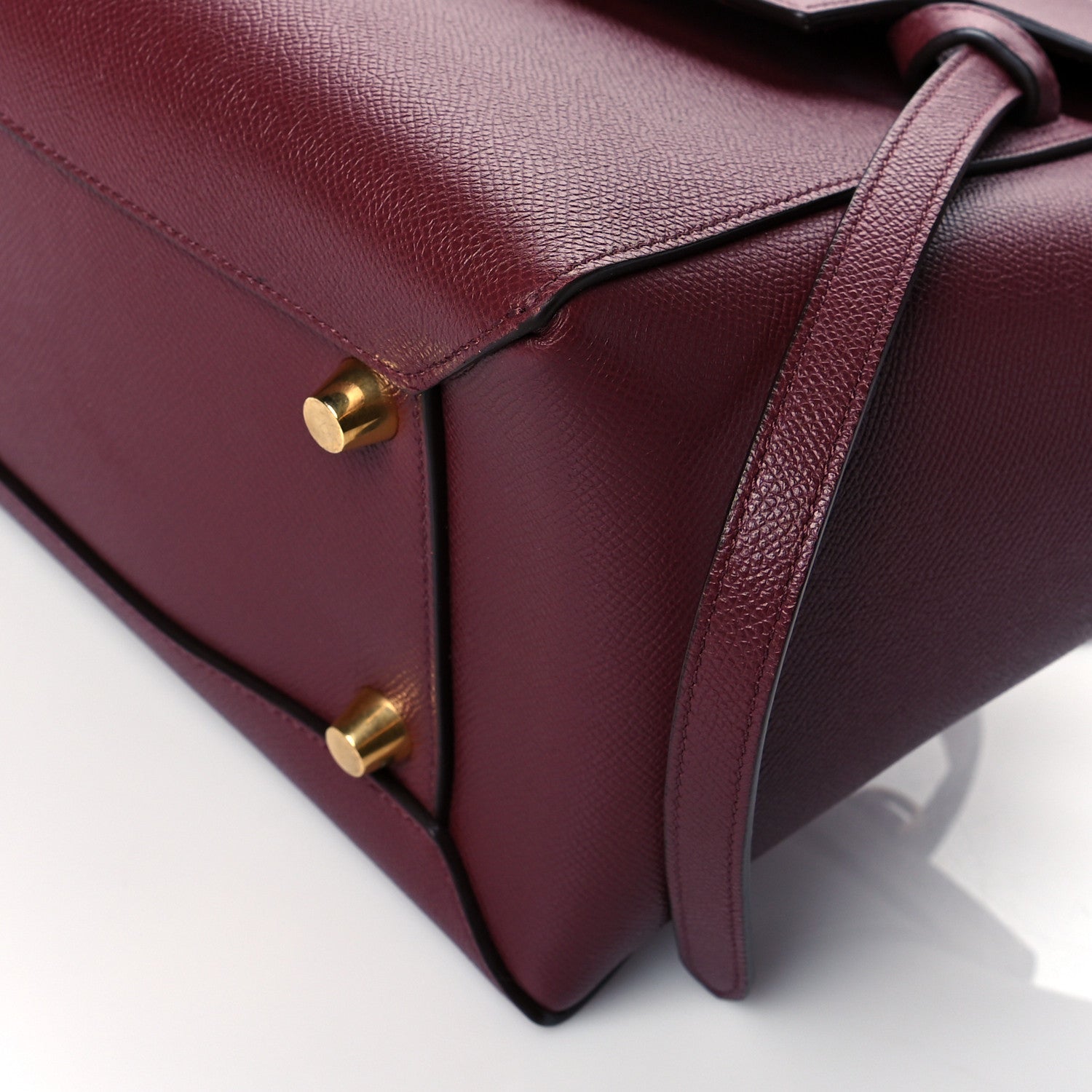 Celine Grained Calfskin Mini Belt Bag Plum 9 of 9