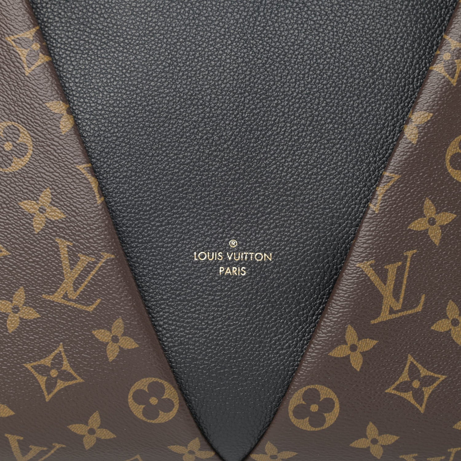 Louis Vuitton Monogram V Tote MM Black 7 of 10