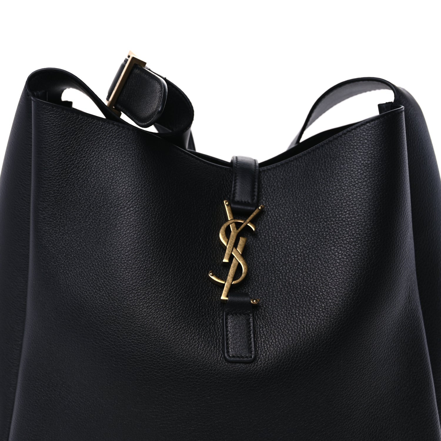 Saint Laurent Supple Calfskin Large Le 5 A 7 Soft Hobo Black 6 of 7
