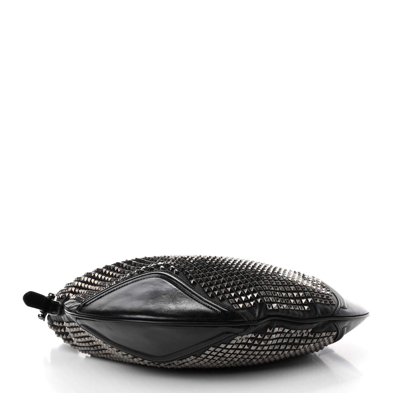 Burberry Calfskin Studded Hoxton Hobo Black 3 of 4