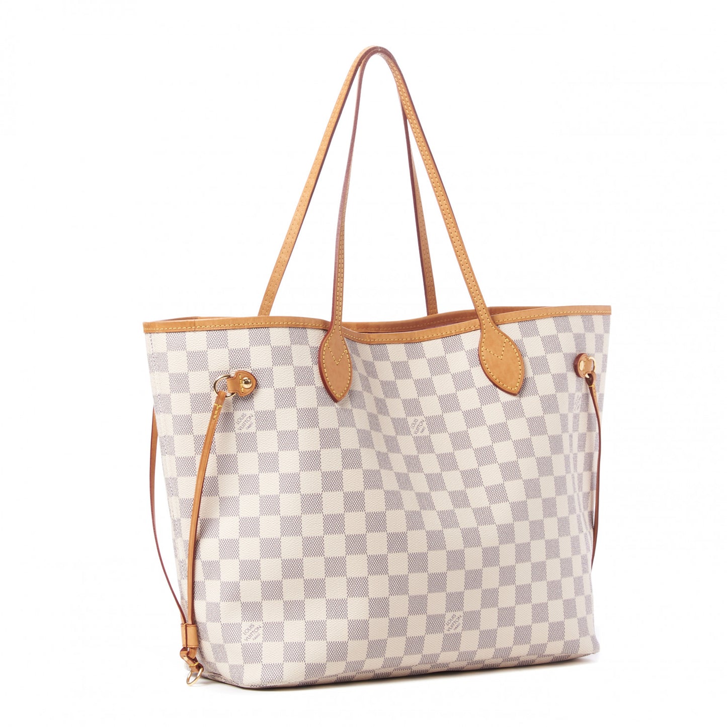 Damier Azur Neo Neverfull MM Rose Ballerine