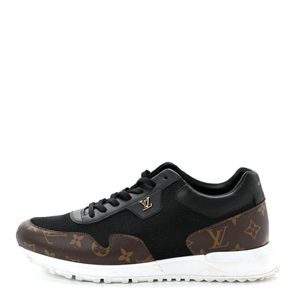 Louis Vuitton Monogram Mens Run Away Sneakers 9 Black 1 of 10