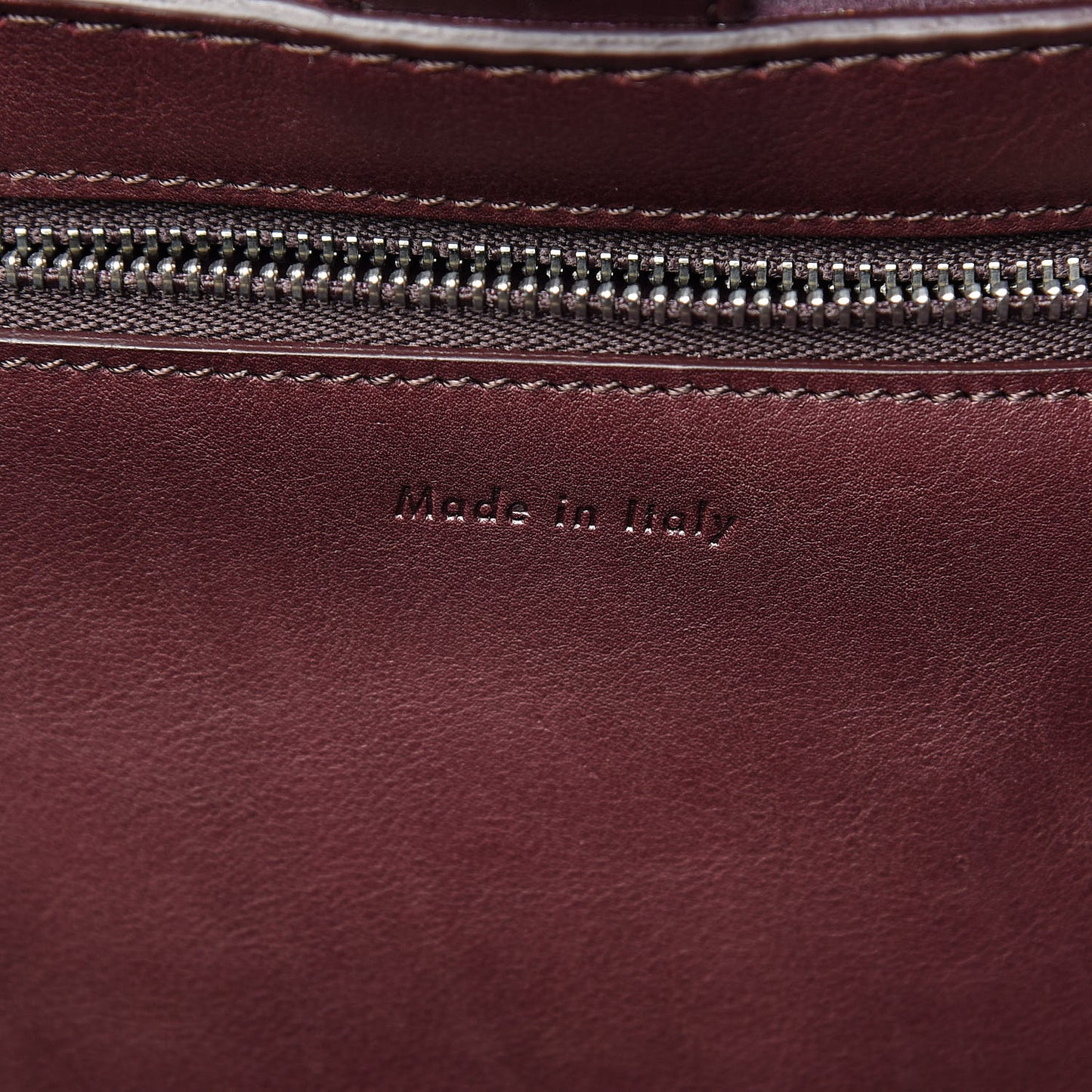 Smooth Calfskin Small Big Bag Burgundy