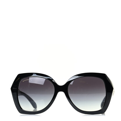 Bulgari Crystal Flower 8182-B Sunglasses Black 2 of 5