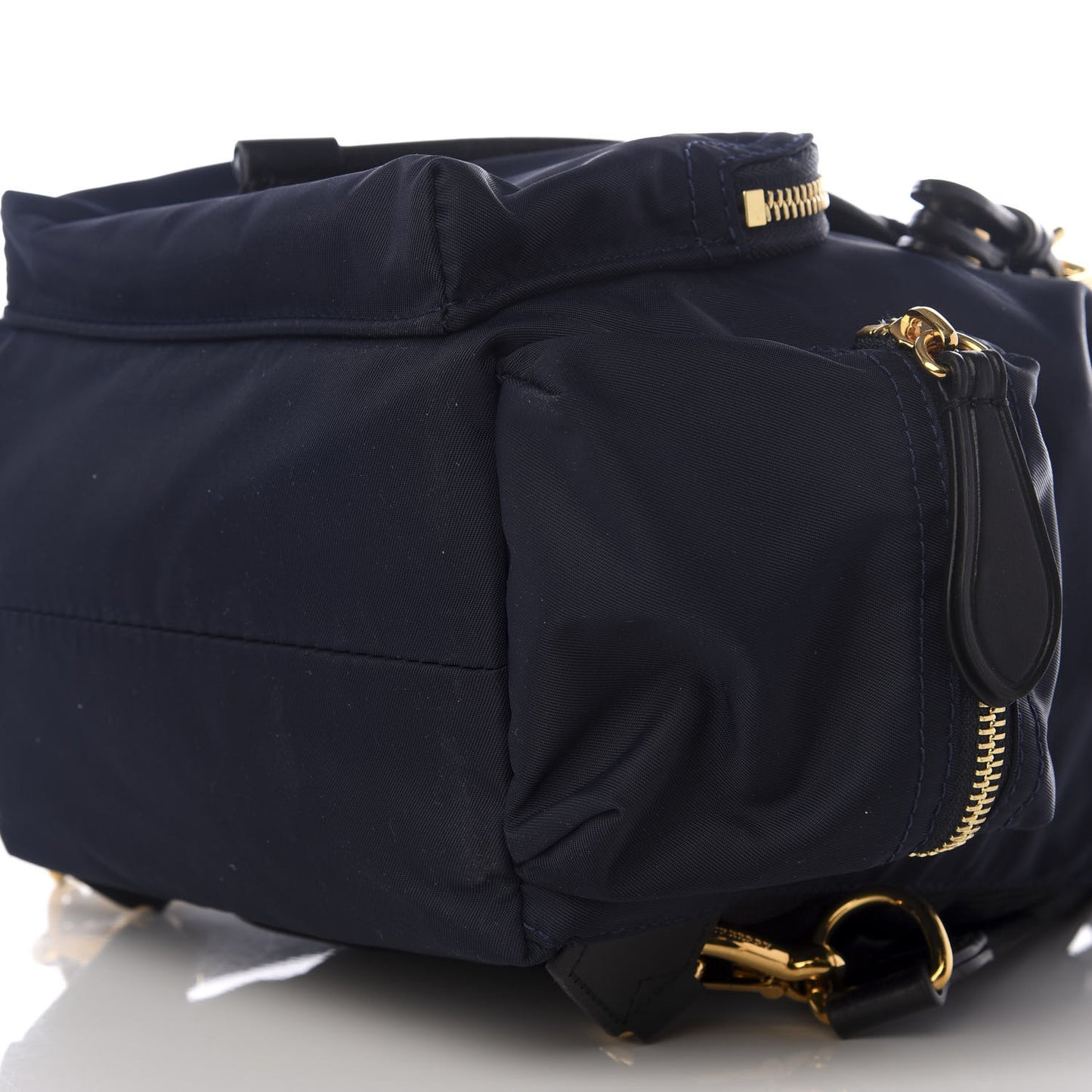 Nylon Small Crossbody Rucksack Backpack Ink Blue