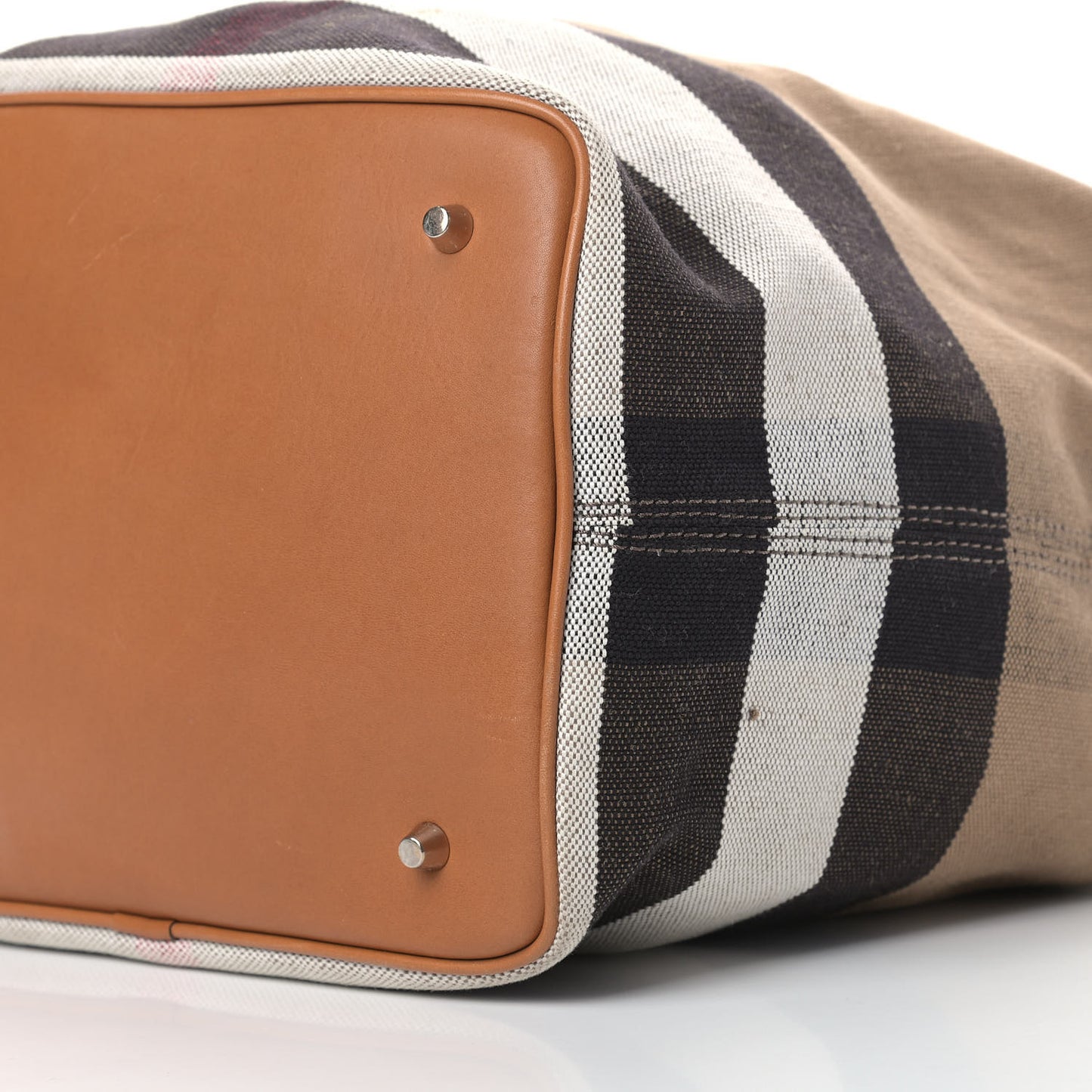 Canvas Mega Check Medium Ashby Hobo Saddle Brown