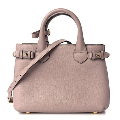 Burberry Derby Calfskin House Check Small Banner Tote Pink 1 of 8