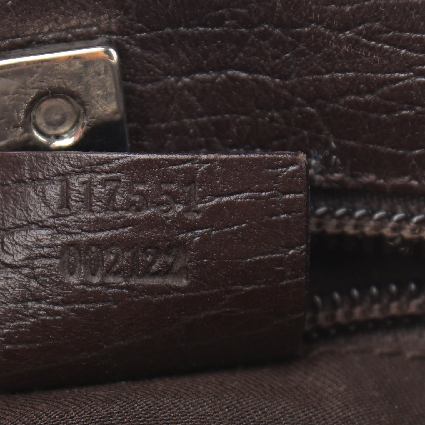 GG Plus Monogram Flat Vertical Tote Dark Brown