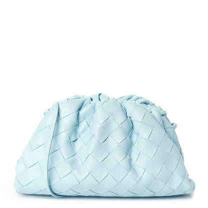 Bottega Veneta Nappa Intrecciato The Mini Pouch Pale Blue 1 of 8