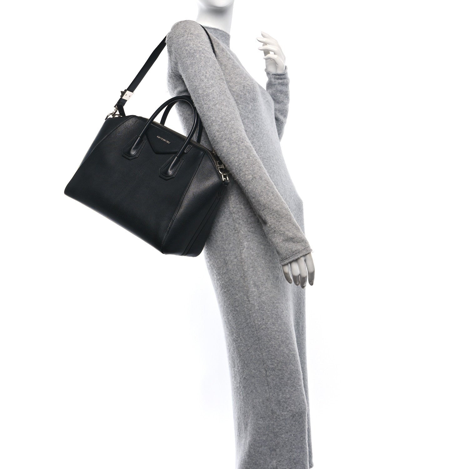 Givenchy Sugar Goatskin Medium Antigona Black 2 of 7