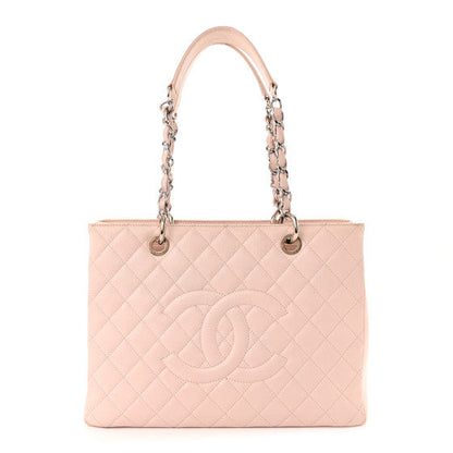 Chanel Caviar Quilted Grand Shopping Tote GST Light Pink 1 of 10