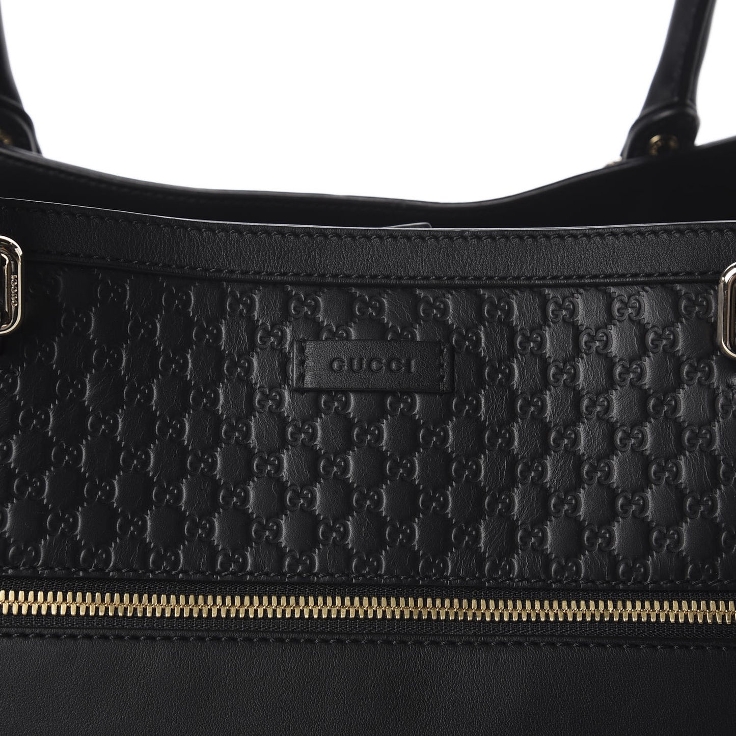 Soft Microguccissima Large Tote Black