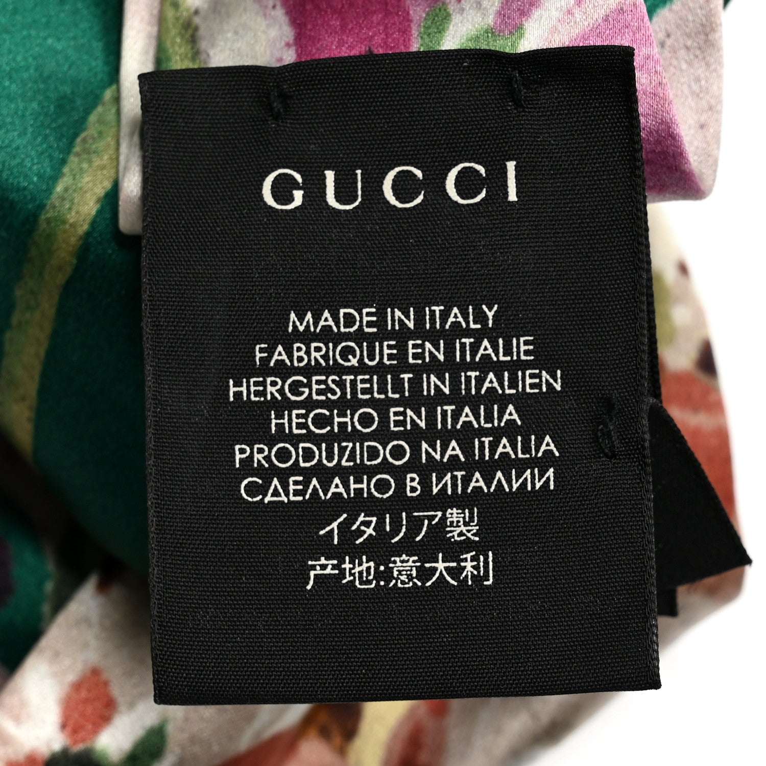 Gucci Silk Blooms Print Duchesse Headband Grass 4 of 4