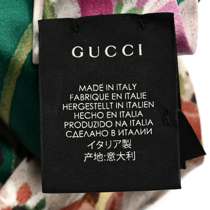 Gucci Silk Blooms Print Duchesse Headband Grass 4 of 4