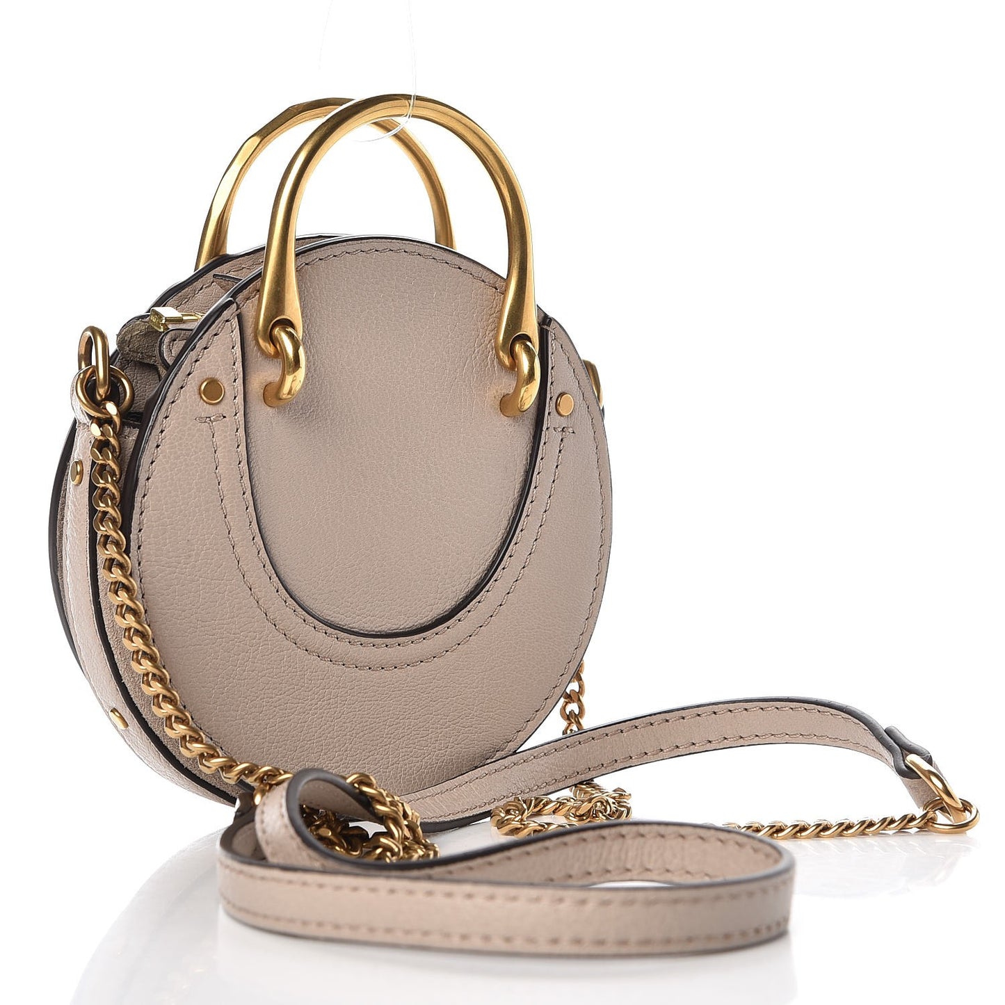 Goatskin Suede Mini Pixie Bag Motty Grey