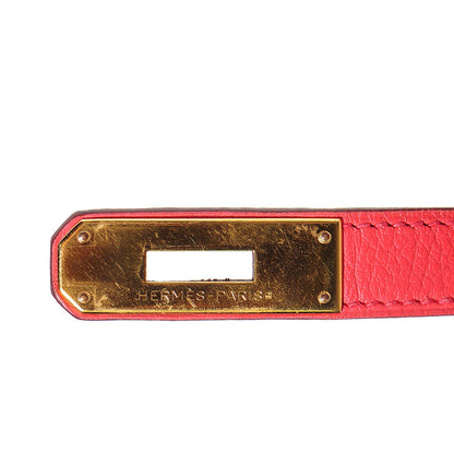 Hermes Taurillon Clemence Kelly Retourne 35 Bougainvillea 9 of 26