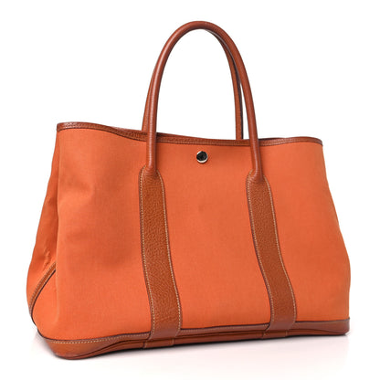 Hermes Toile Negonda Garden Party Tote 36 MM Potiron 3 of 17