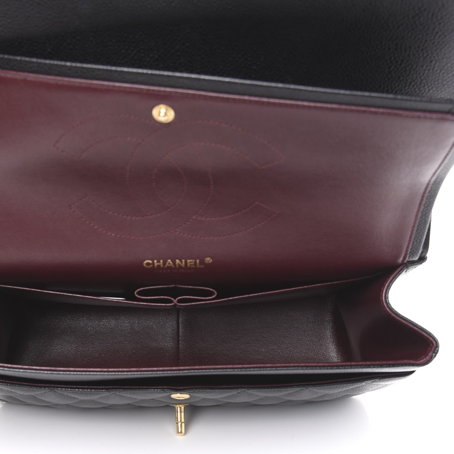 Chanel Caviar Quilted Jumbo Double Flap Black 5 of 12