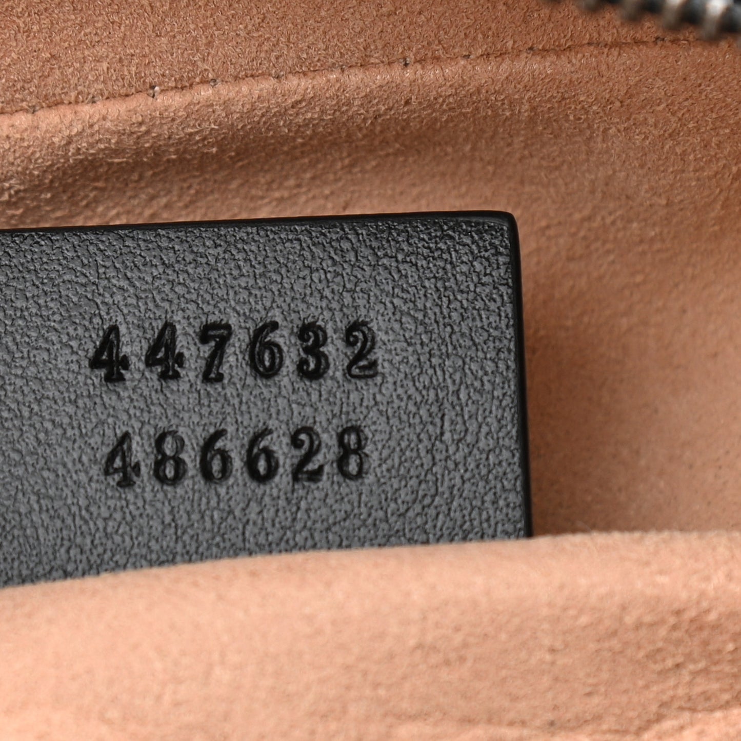 Calfskin Matelasse Small GG Marmont Chain Shoulder Bag Black