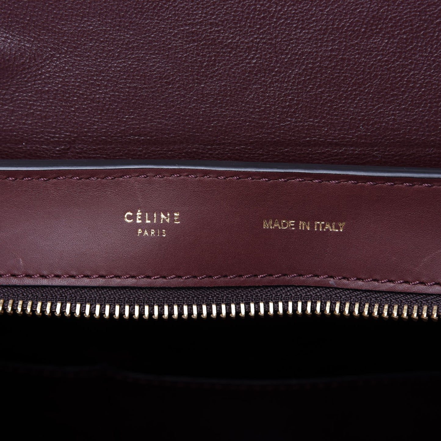 Smooth Calfskin Suede Medium Trapeze Burgundy