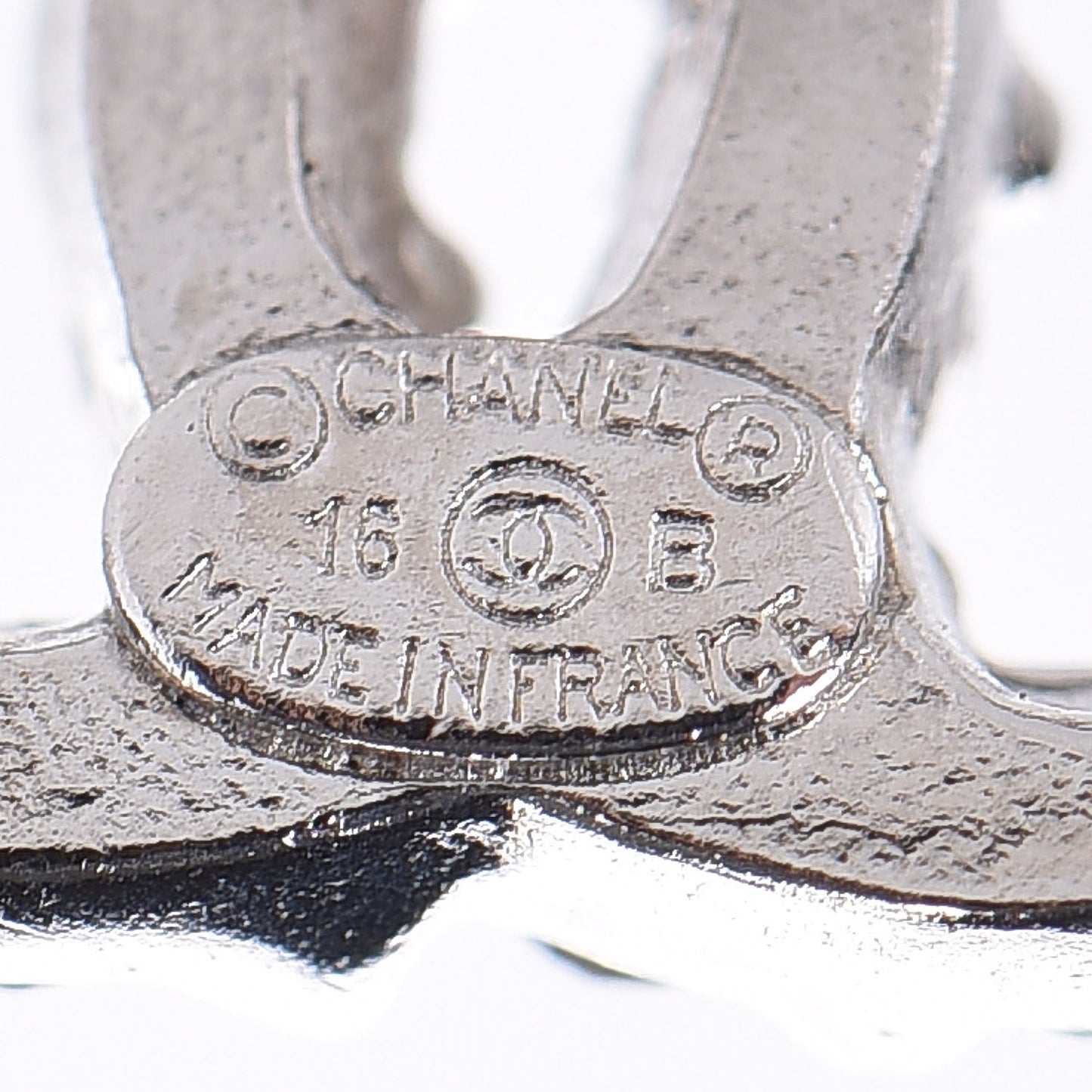 Crystal CC Earrings Silver Multicolor