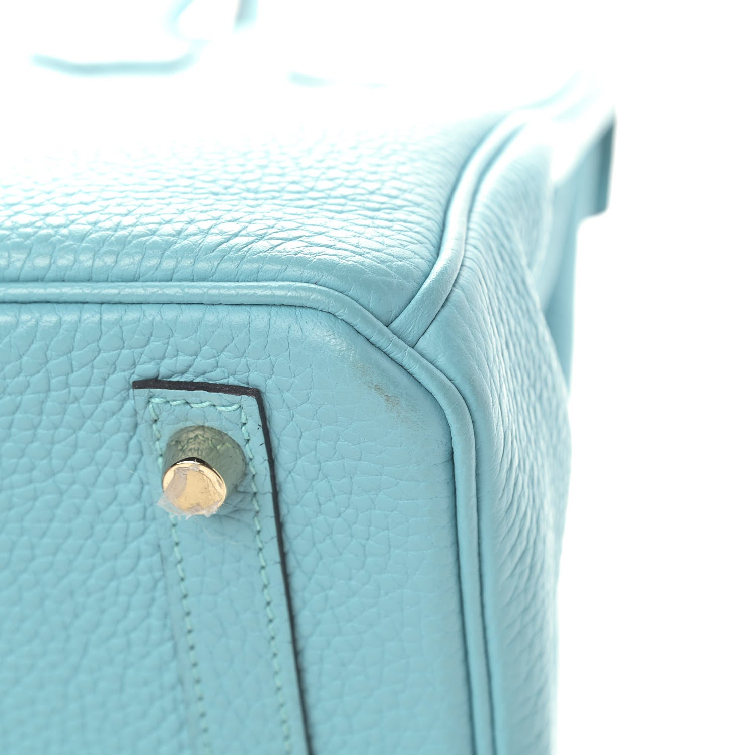 Hermes Taurillon Clemence Birkin 30 Bleu Atoll 12 of 12