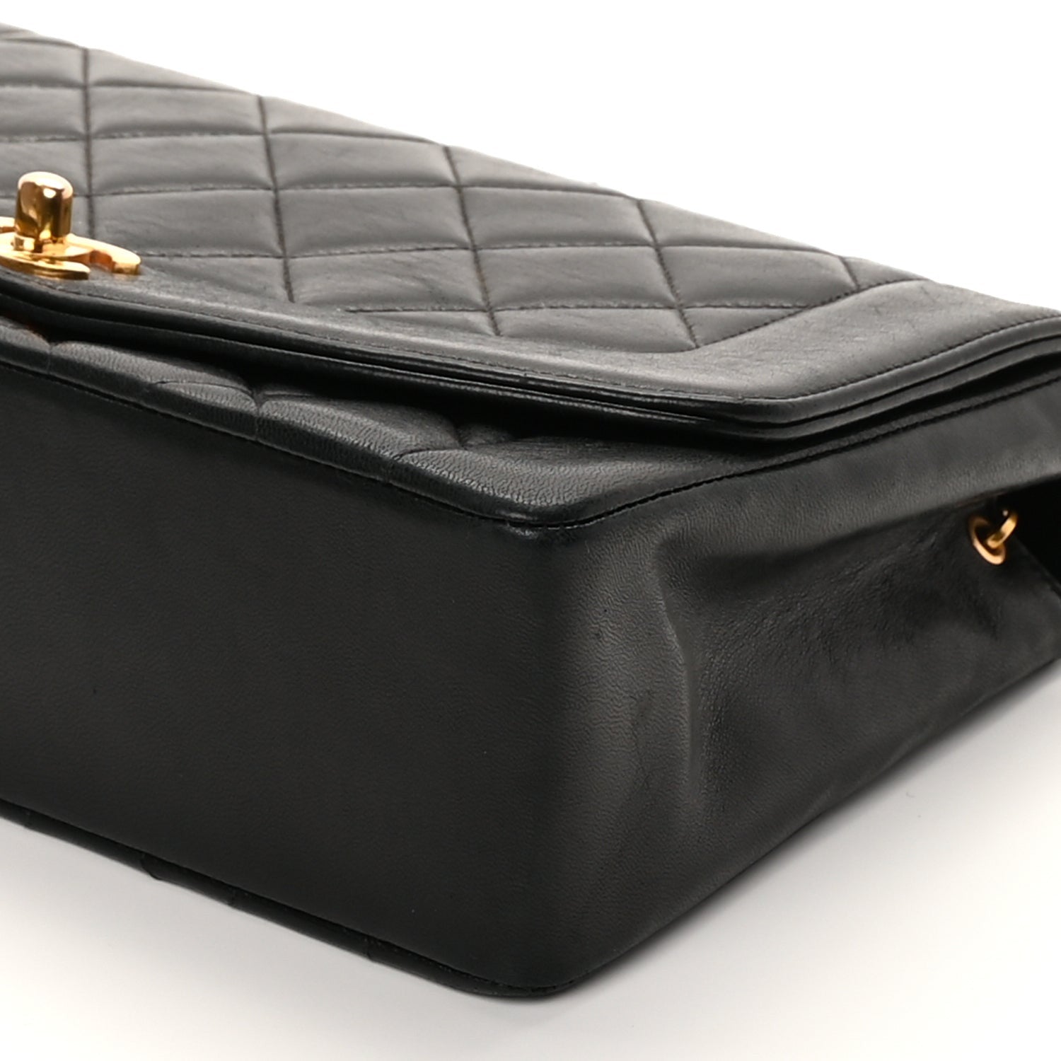 Chanel Lambskin Quilted Medium Single Flap Black 8 of 8