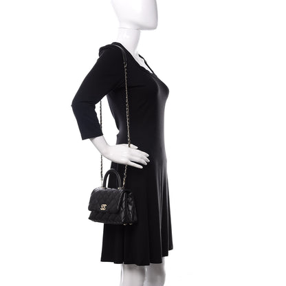 Chanel Caviar Quilted Extra Mini Coco Handle Flap Black 2 of 11