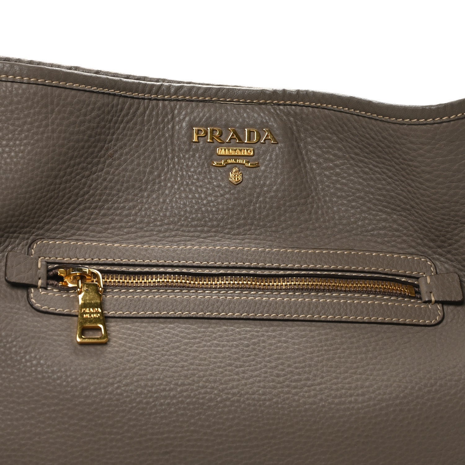 Prada Vitello Daino Hobo Argilla 7 of 7