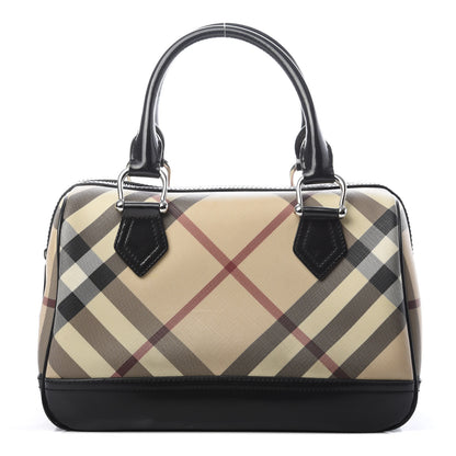 Burberry Supernova Check Bowling Bag Black 1 of 15