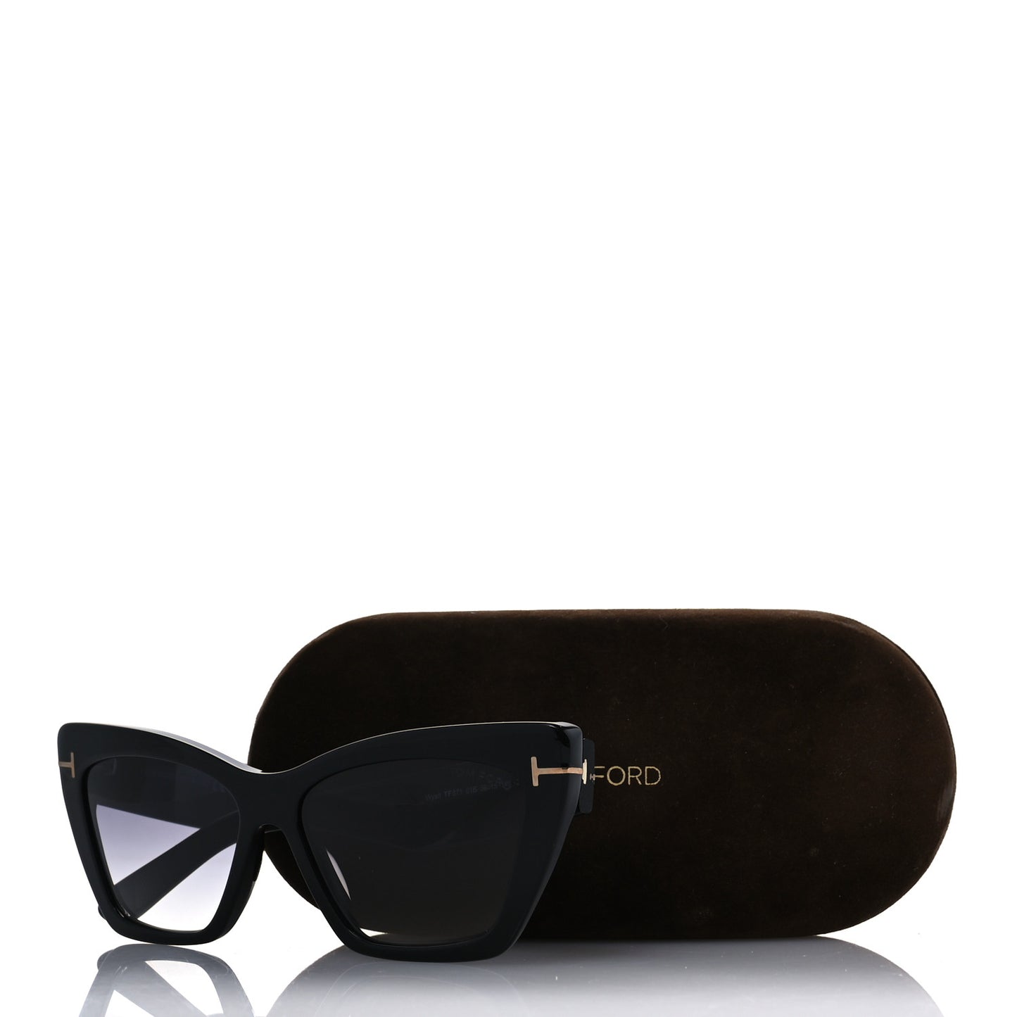 Acetate Wyatt Sunglasses TF871 Black