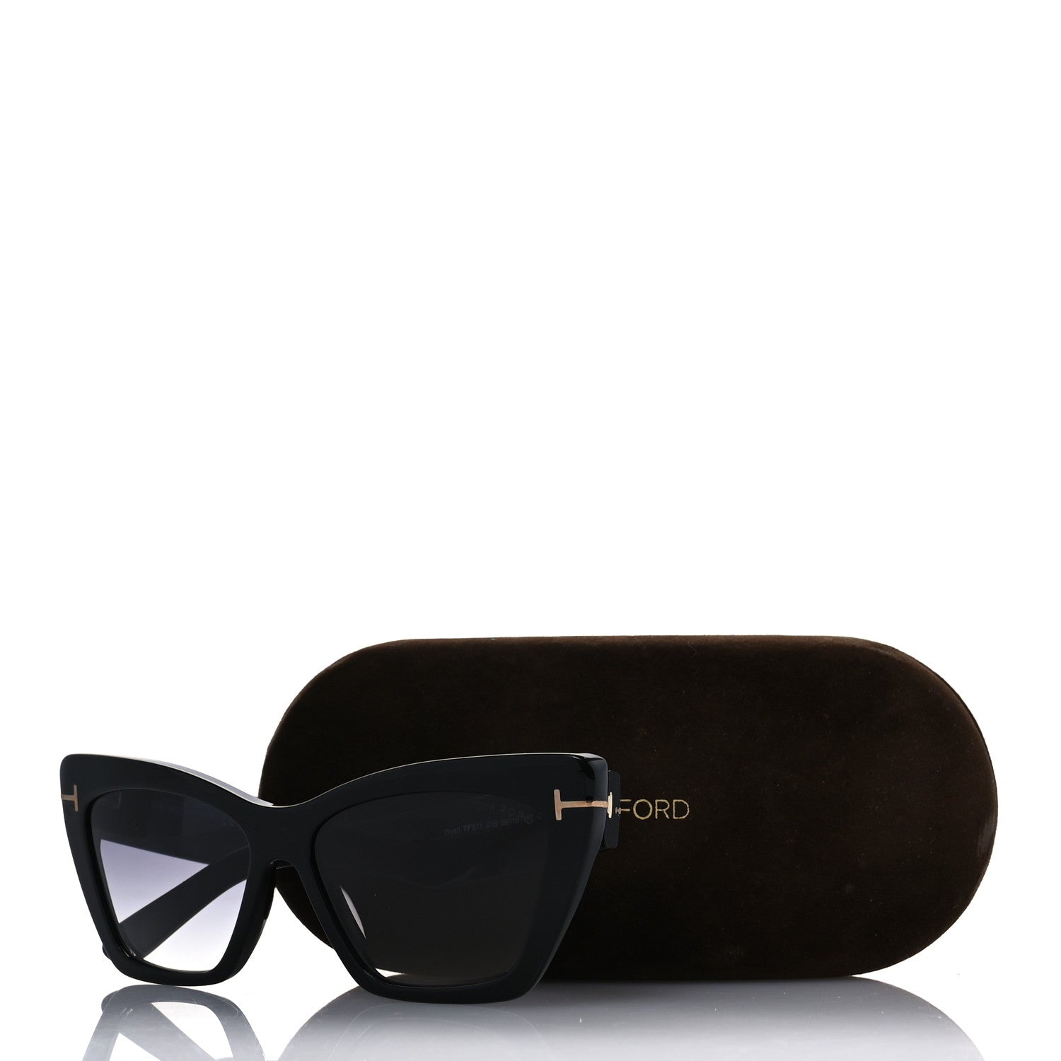 Tom Ford Acetate Wyatt Sunglasses TF871 Black 8 of 8
