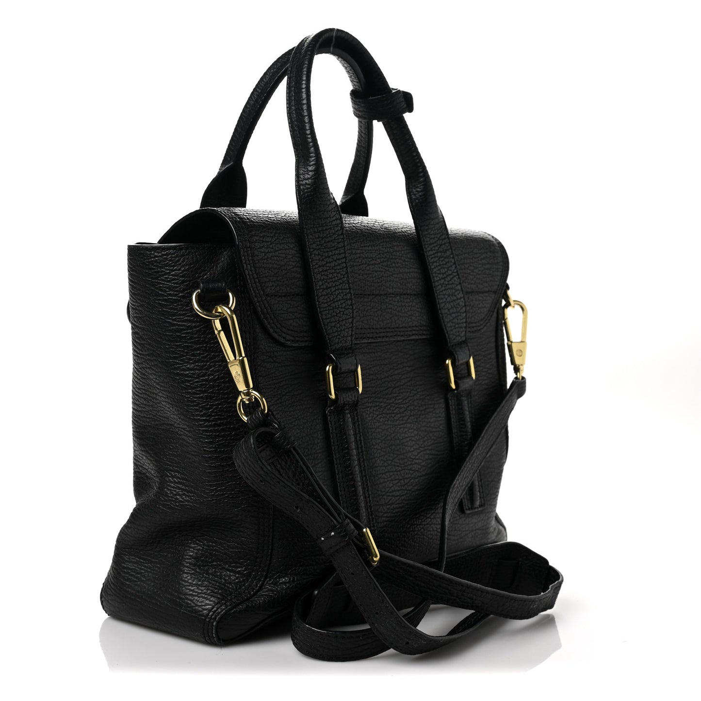 Textured Calfskin Medium Pashli Satchel Ink