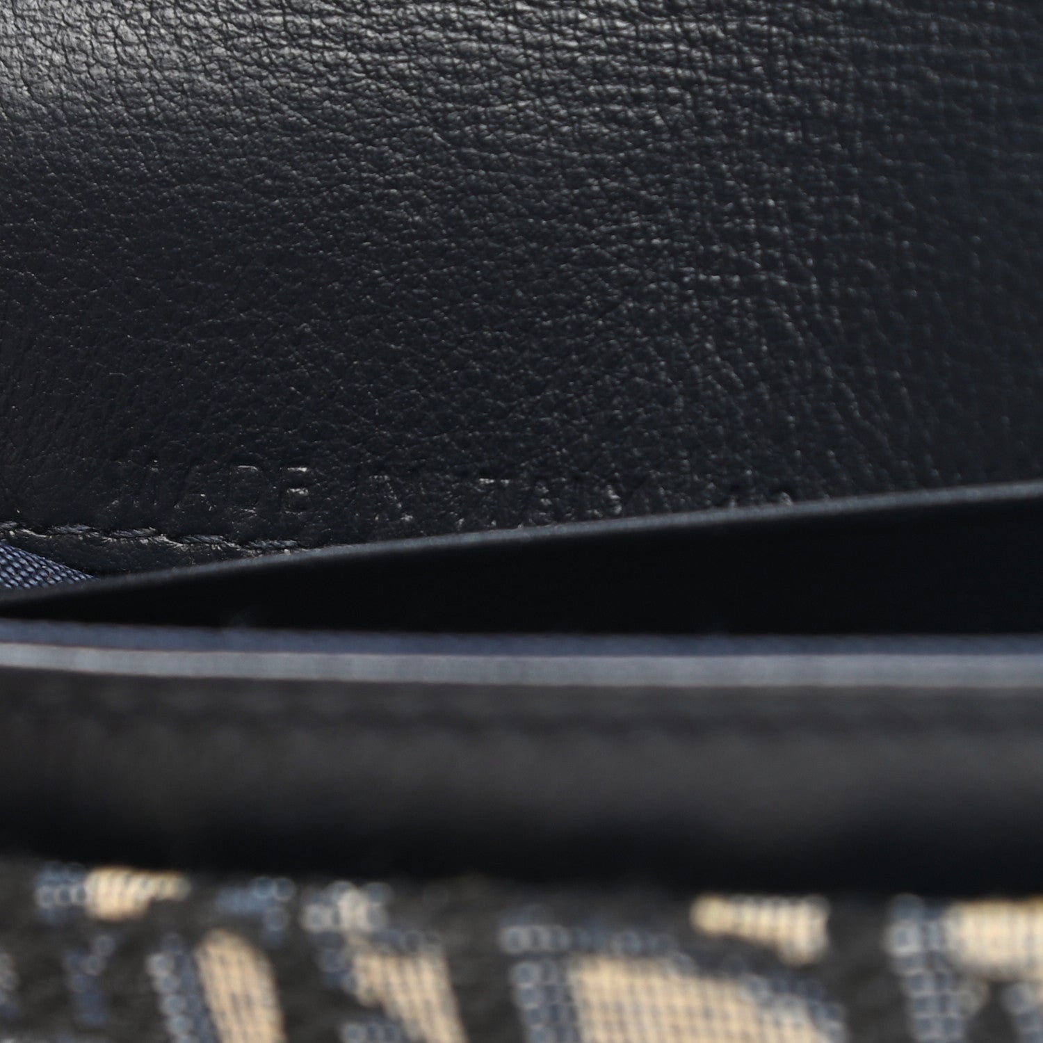 Christian Dior Oblique Saddle Card Holder Blue 7 of 8