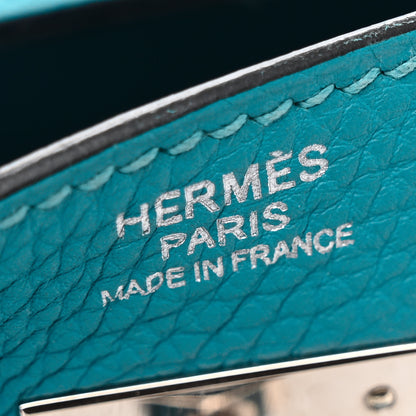 Hermes Togo Kelly Retourne 32 Turquoise 6 of 14