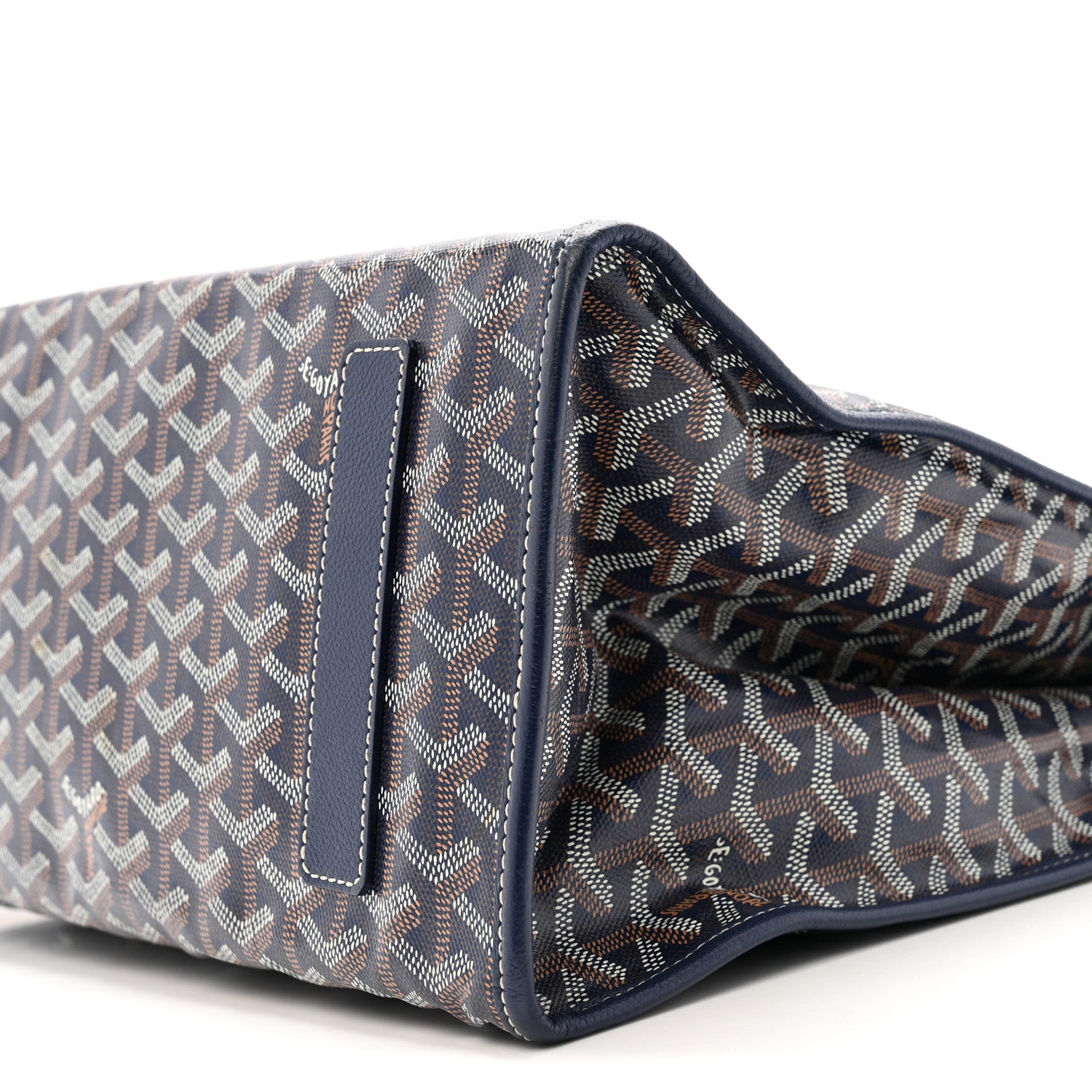 Goyard Goyardine Saint Leger Soft Briefcase Backpack Navy 9 of 12