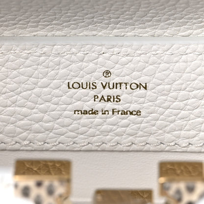 Louis Vuitton Taurillon Ayers Capucines Mini White Snow White 6 of 10