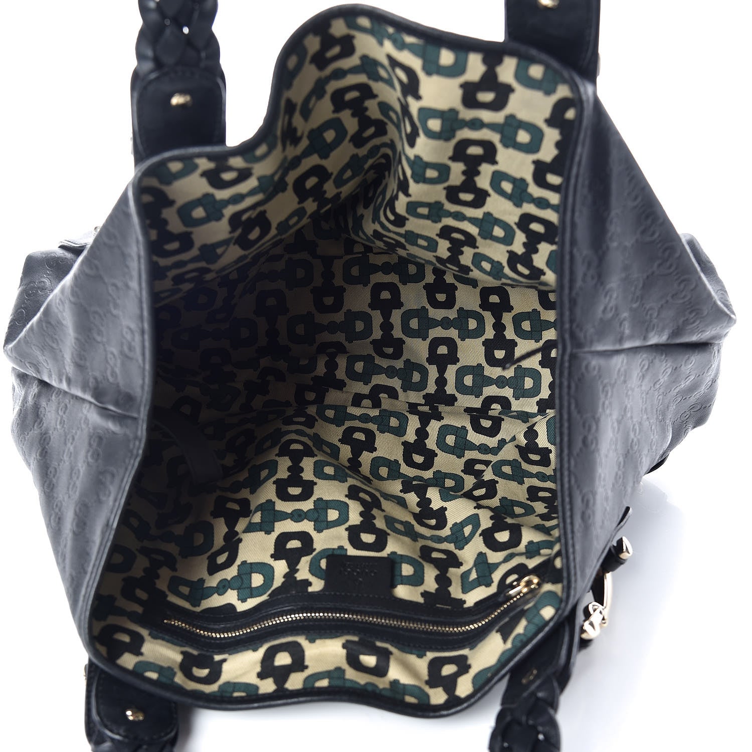 Gucci Guccissima Medium Pelham Shoulder Bag Black 7 of 12