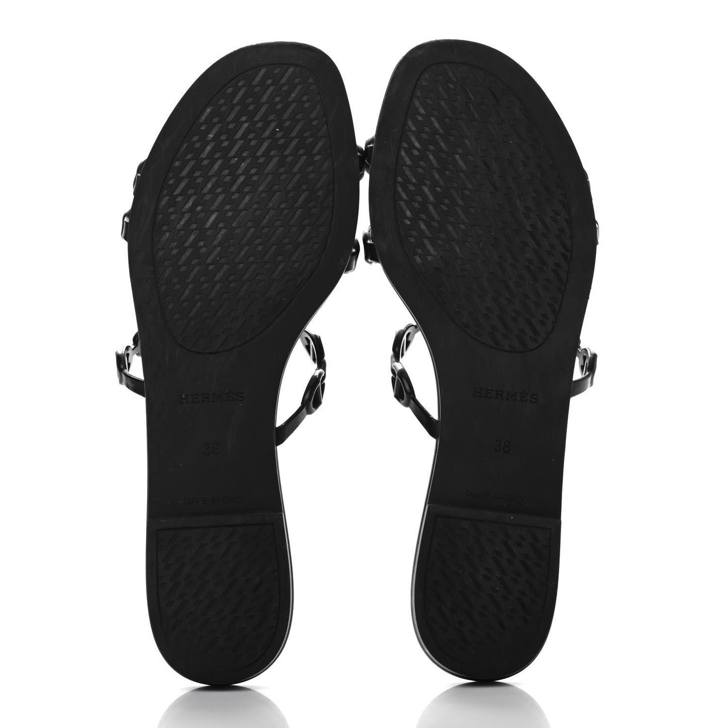 Rubber Chaine d'Ancre Rivage Sandals 38 Black