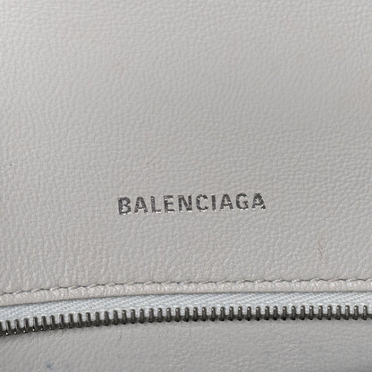 Balenciaga Shiny Box Calfskin Tonal B Small Hourglass Top Handle Bag  White 4 of 7